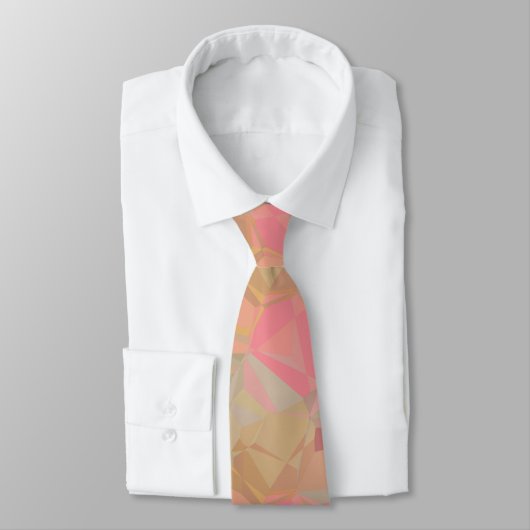 Moderne Pastel Geometrisch Stropdas (Gebonden)