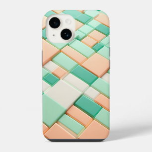 Moderne Pastel Geometrische Blok Mobiele Hoes Zach iPhone 14 Hoesje