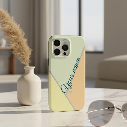 Moderne Pastel Geometrische Kleurblok Aangepaste N Case-Mate iPhone Case