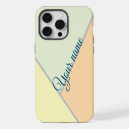 Moderne Pastel Geometrische Kleurblok Aangepaste N iPhone 15 Pro Max Case