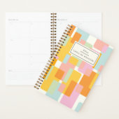 Moderne pastel geometrische vormen gepersonaliseer planner (Display)
