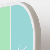 Moderne pastel gepersonaliseerde Pickleball Paddle (Links Detail)