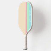 Moderne pastel gepersonaliseerde Pickleball Paddle (Links)