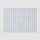Moderne Pastel Gingham Tissuepapier (Voorkant)