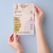 Moderne Pastel Glitter Flyer (Hand)
