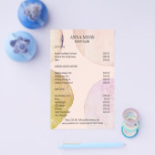 Moderne Pastel Glitter Flyer (Enkel)