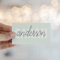 Moderne pastel groene schoonheid gepersonaliseerd 