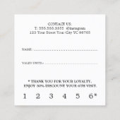 Moderne Pastel Kleuren Schoonheidssalon Klantenkaartje (Achterkant)