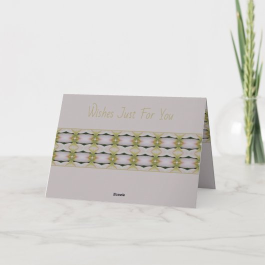 Moderne Pastel Mauve Kaart (Achterkant)