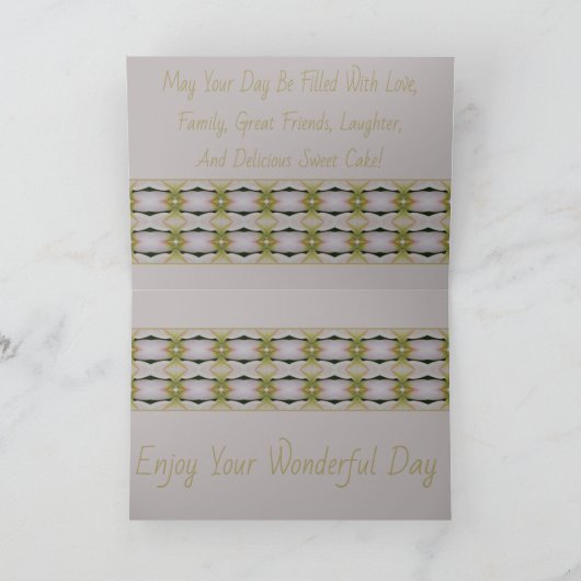 Moderne Pastel Mauve Kaart (Binnen)