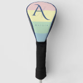 Moderne Pastel Minimalistische Op Maat Golfheadcover (Voorkant)