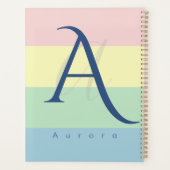 Moderne Pastel Minimalistische Op Maat Planner (Achterkant)