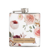 Moderne Pastel Mint & Minimalistisch hart Lovely G Heupfles (Voorkant)