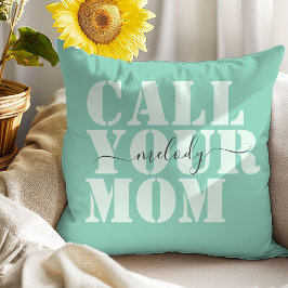 Moderne pastel mint slaapzaal decor kussen