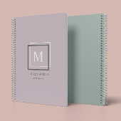 Moderne Pastel Monogram Paarse Gepersonaliseerde P Planner