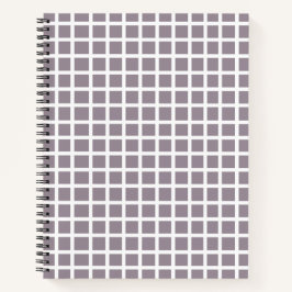 Moderne pastel Paarse en witte gingham Notitieboek