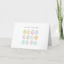 Moderne Pastel Pasen Wenskaart Gelukkig Pasen