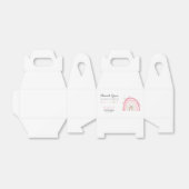 Moderne Pastel Regenboog BRIGHT Verjaardagsfeest Bedankdoosjes (Uitgevouwen)