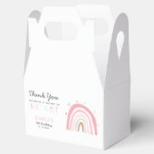 Moderne Pastel Regenboog BRIGHT Verjaardagsfeest Bedankdoosjes (Geopend)