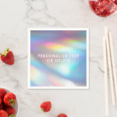  Moderne Pastel Regenboog Zeemeermin Eenhoorn Holo Servet (Insitu)