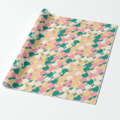 Moderne Pastel Retro Boho Abstract Cadeaupapier (Uitgerold)