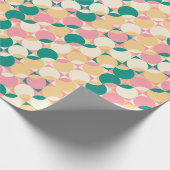 Moderne Pastel Retro Boho Abstract Cadeaupapier (Hoek)