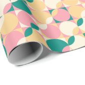 Moderne Pastel Retro Boho Abstract Cadeaupapier (Rol Hoek)