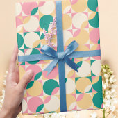 Moderne Pastel Retro Boho Abstract Cadeaupapier