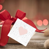 Moderne Pastel Roze & Heart Lovely Gift Bedankjes Labels