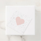 Moderne Pastel Roze & Heart Lovely Gift Bedankjes Labels (In situ)