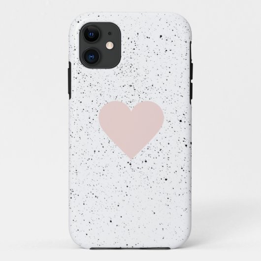 Moderne Pastel Roze & Heart Lovely Gift Case-Mate iPhone Case (Achterkant)
