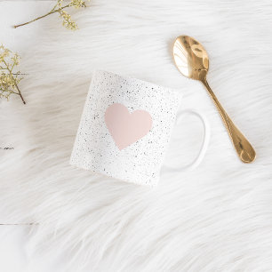 Moderne Pastel Roze & Heart Lovely Gift Koffiemok