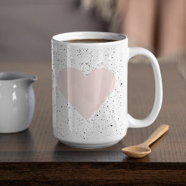 Moderne Pastel Roze & Heart Lovely Gift Koffiemok