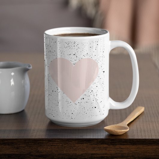 Moderne Pastel Roze & Heart Lovely Gift Koffiemok