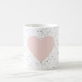 Moderne Pastel Roze & Heart Lovely Gift Koffiemok (Center)