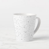 Moderne Pastel Roze & Heart Lovely Gift Latte Mok (Rechterhoek)