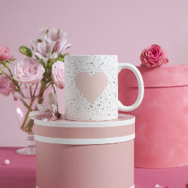 Moderne Pastel Roze & Heart Lovely Gift Mok