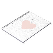 Moderne Pastel Roze & Heart Lovely Gift Notitieboek (Linkerzijde)