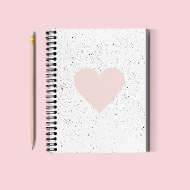 Moderne Pastel Roze & Heart Lovely Gift Notitieboek