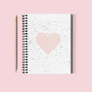 Moderne Pastel Roze & Heart Lovely Gift Notitieboek