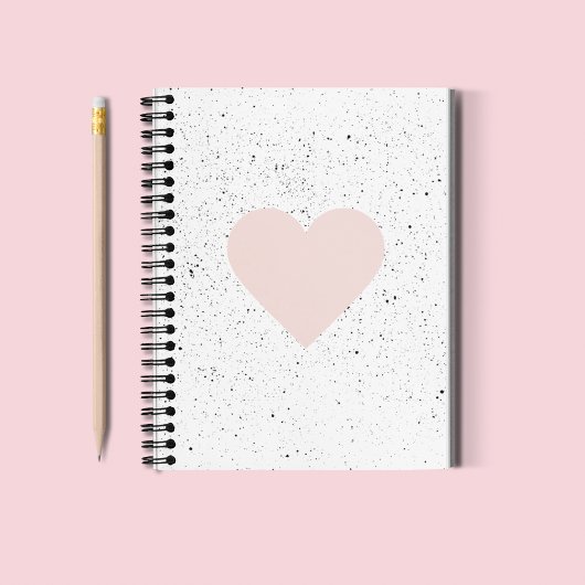 Moderne Pastel Roze & Heart Lovely Gift Notitieboek