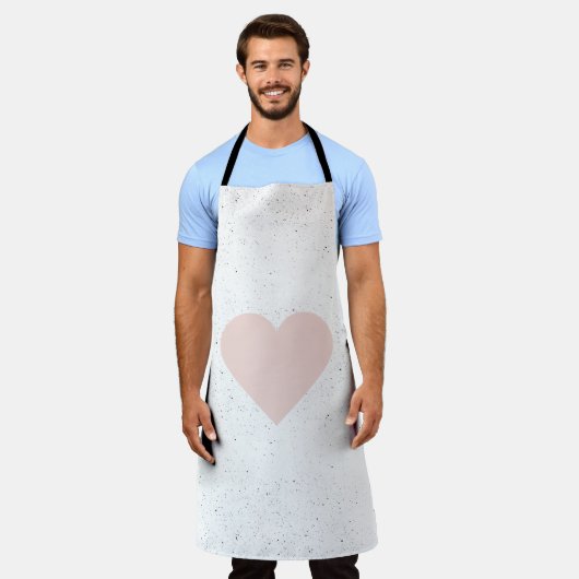 Moderne Pastel Roze & Heart Lovely Gift Schort (Gedragen)