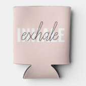 Moderne Pastel Roze Inhale Exhale Quote Blikjeskoeler (Voorkant)