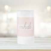 Moderne Pastel Roze Inhale Exhale Quote Matglas Bierpul