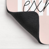 Moderne Pastel Roze Inhale Exhale Quote Muismat (Hoek)