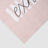 Moderne Pastel Roze Inhale Exhale Quote Tissuepapier (Detail)