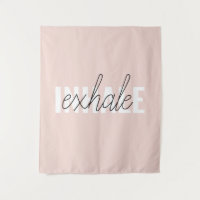 Moderne Pastel Roze Inhale Exhale Quote