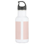 Moderne Pastel Roze Inhale Exhale Quote Waterfles (Achterkant)