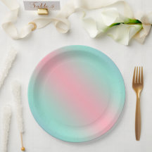 Moderne pastel roze mint licht groen verloop