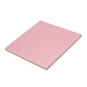 Moderne Pastel Roze Plain Solid kleur Tegeltje (Zijkant)